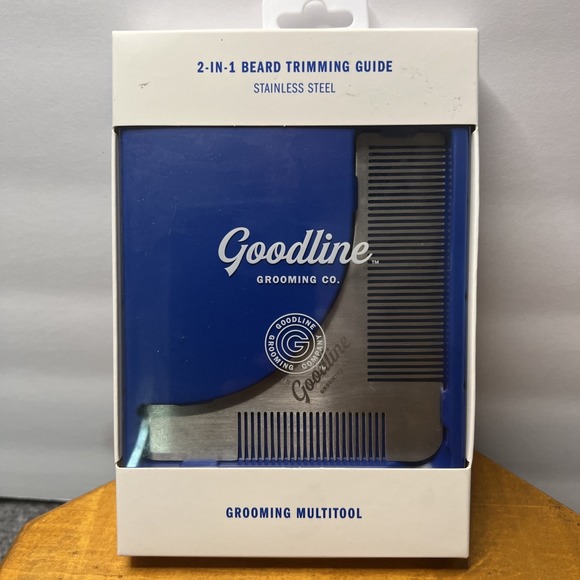 Goodline Grooming Company 2-In-1 Stainless Steel Beard Trimming Guide - Picture 1 of 5